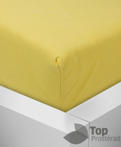 TP Jersey prostěradlo Premium 190g/m2 160x200 Žlutá
