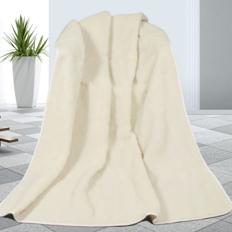 Bellatex Vlněná deka bílá