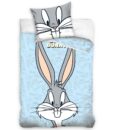 Tiptrade Dětské bavlněné povlečení do postýlky Králíček Bugs Bunny modrá