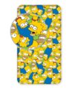 Jerry Fabrics Dětské bavlněné prostěradlo Simpsons family