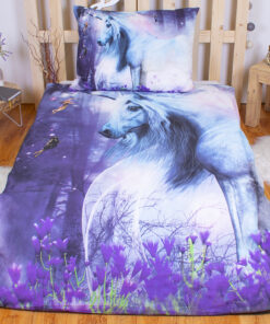 TP 3D bavlněné povlečení Charming Unicorn 140x200+70x90 ve tmě svítí