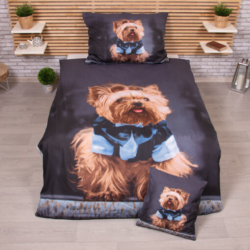 TP 3D povlečení 140x200+70x90+40x40 Yorkshire Terrier