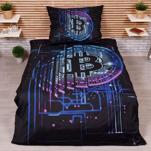 TP 3D povlečení 140x200+70x90 - Bitcoin