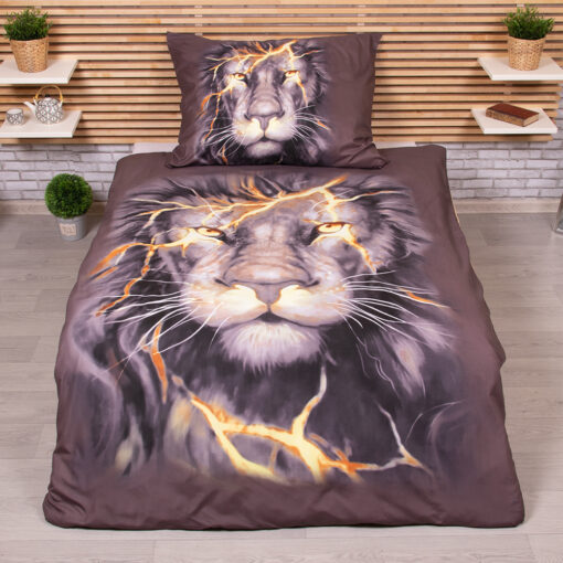 TP 3D povlečení 140x200+70x90 - Thunder lion