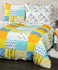 4Home Krepové povlečení Patchwork blue - Krepové povlečení