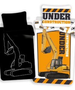 Jerry Fabrics Bavlněné povlečení Bagr svíticí