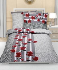 Bellatex Bavlněné povlečení Keřík na šedé