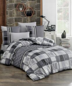 BedTex Bavlněné povlečení Hector černá - Bavlněné povlečení