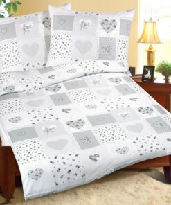 Bellatex Bavlněné povlečení Srdce patchwork