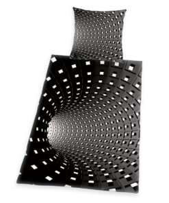 Herding Bavlněné povlečení 3D effect šedá