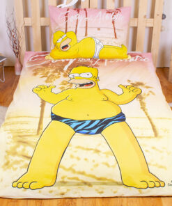 TP Bavlněné povlečení 140x200+70x90 Homer Simpson beach