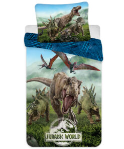 TP Bavlněné povlečení 140x200+70x90 Jurský svět Forest
