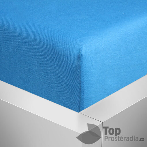 TP Jersey prostěradlo do postýlky 60x120 Premium - Modrá