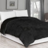 TP Luxusní deka s dlouhým vlasem 150x200 - Černá