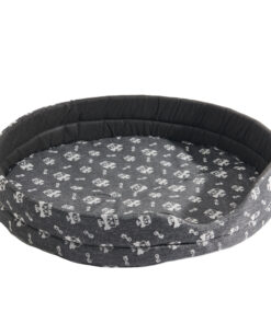 TP Oválný pelech pro psy VII 70x65x16 - My dog my love tmavě šedý