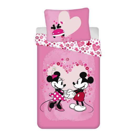 TP Povlečení z mikrovlákna 140x200+70x90 Mickey a Minnie Love