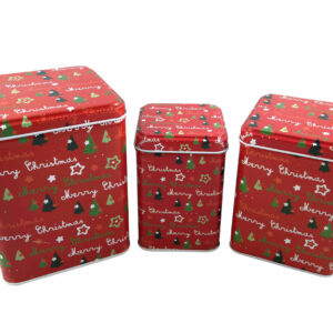 TP Sada kovových krabiček 3ks - Merry Christmas