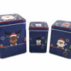 TP Sada kovových krabiček 3ks - Santa Klaus