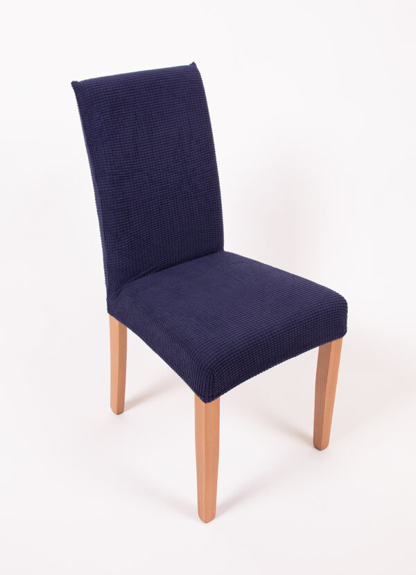 TP Univerzální elastický potah na židli jednobarevný - Tmavě modrá 6ks