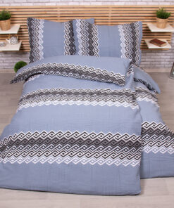 TP Zvýhodněná sada krepového povlečení na dvě klasická lůžka Deluxe - Blue crossing