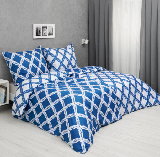 TP Zvýhodněná sada Microtop povlečení na dvě lůžka 140x200+70x90 - Vavřín modrý