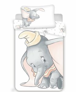 Jerry Fabrics Dětské bavlněné povlečení do postýlky Dumbo Grey