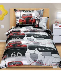 Bellatex Bavlněné povlečení Junior Auto s povlakem