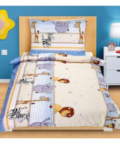 Bellatex Bavlněné povlečení Junior Safari modrá