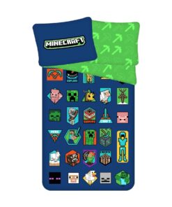 Jerry Fabrics Bavlněné povlečení Minecraft Badges