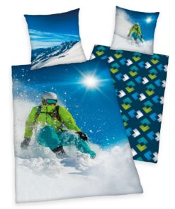 Herding Bavlněné povlečení Skiing