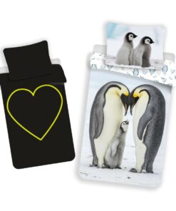 Jerry Fabrics Bavlněné povlečení Tučňáci svíticí