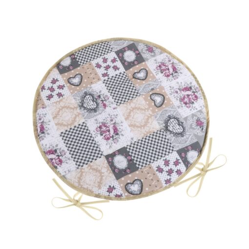 Bellatex Sedák DITA kulatý hladký Patchwork love