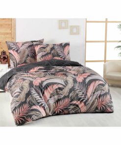 Kvalitex Bavlněné povlečení Delux Palma šedá