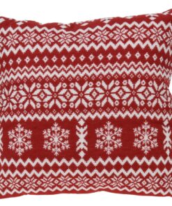 Polštářek Nordic pattern červená