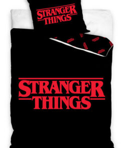 Carbotex Bavlněné povlečení Stranger Things Black