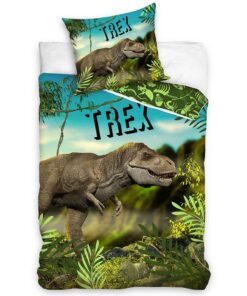 BedTex Bavlněné povlečení T-Rex v pralese