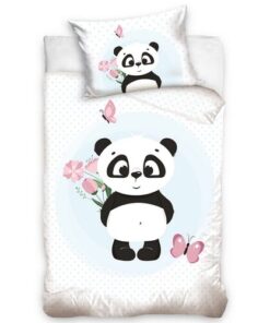 BedTex Dětské bavlněné povlečení do postýlky Roztomilá Panda