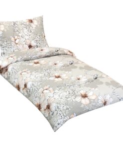 Bellatex Krepové povlečení Ibišek kávová