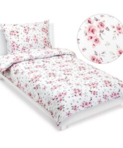 Bellatex Krepové povlečení Růže růžová