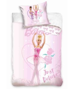 Carbotex Dětské Bavlněné povlečení Barbie Baletka