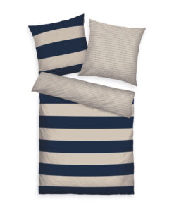 Tom Tailor Bavlněné povlečení Dark Navy & Sunny Sand