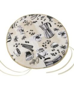 Bellatex Sedák EMA kulatý hladký Kafíčko