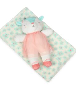 Babymatex Dětská deka David zelená s plyšákem ovečka