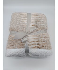 Beránková deka Mramor béžová