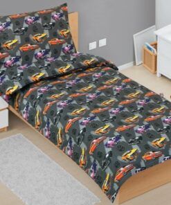 Bellatex Dětské bavlněné povlečení Junior Cadillac šedá