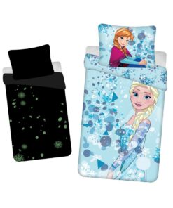 Jerry Fabrics Dětské bavlněné povlečení Frozen Light Blue 02 svíticí