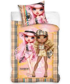 CARBOTEX Dětské bavlněné povlečení Panenky Rainbow High Beach Party