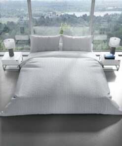 Krepové povlečení hotelové bílá