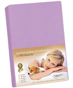 Bellatex Jersey prostěradlo s elastanem fialová