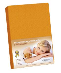 Bellatex Jersey prostěradlo s elastanem oranžová